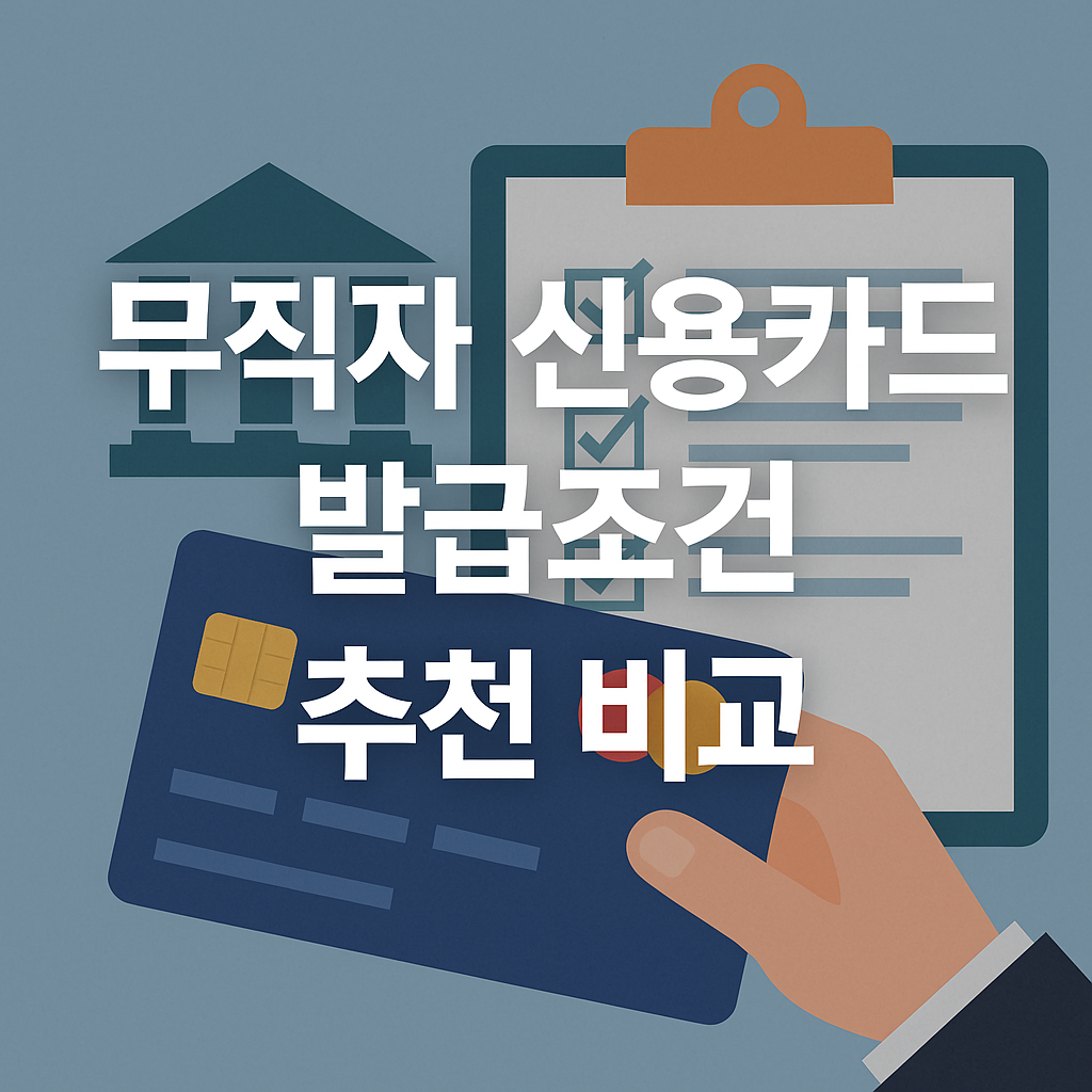 무직자 신용카드 발급조건