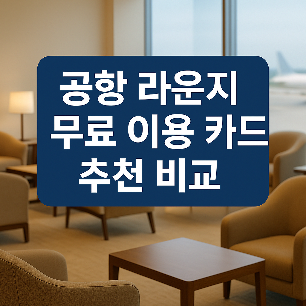 공항라운지 무료 이용 카드