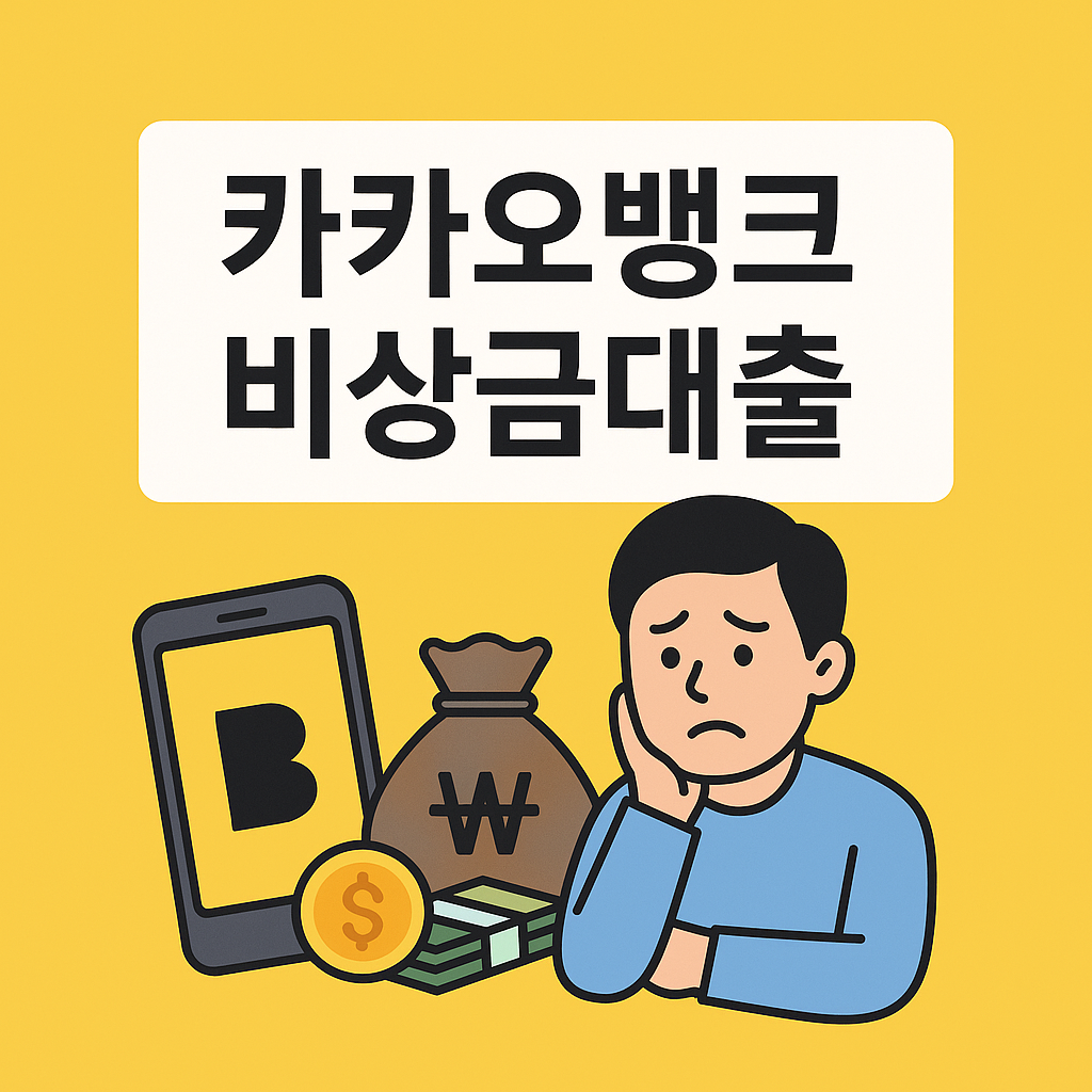 카카오뱅크 비상금대출 단점